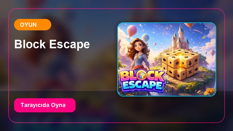 Block Escape - Blok Kaçış oyun önizleme görseli