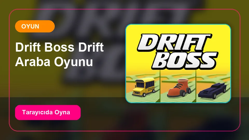 Drift Boss - Drift Araba Oyunu oyun önizleme görseli
