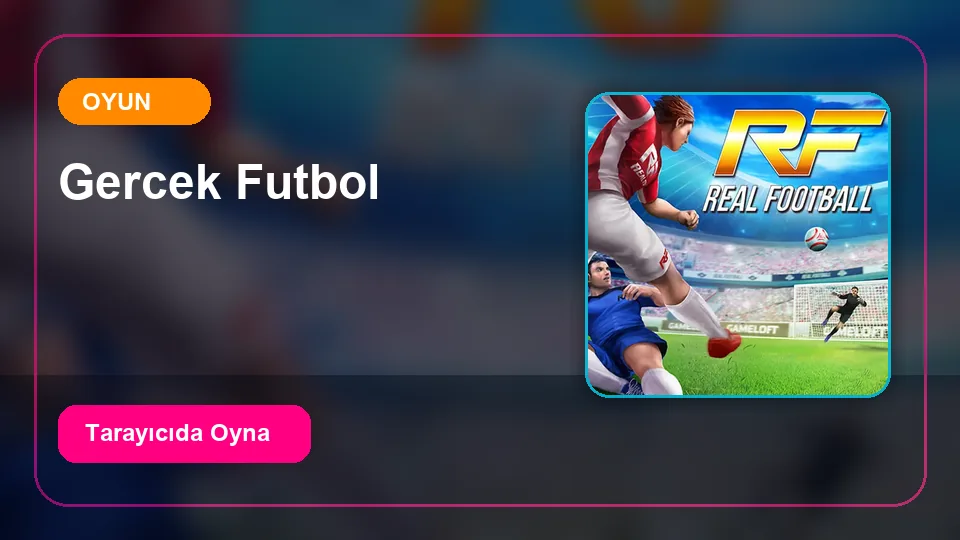 Gerçek Futbol oyun önizleme görseli