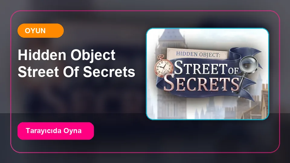 Hidden Object Street of Secrets oyun önizleme görseli