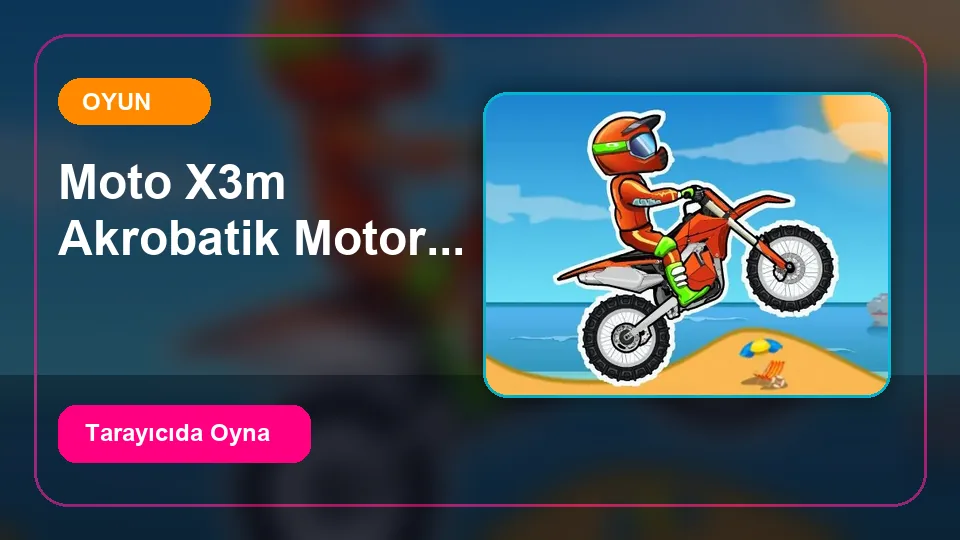 Moto X3M - Akrobatik Motor Yarışı oyun önizleme görseli