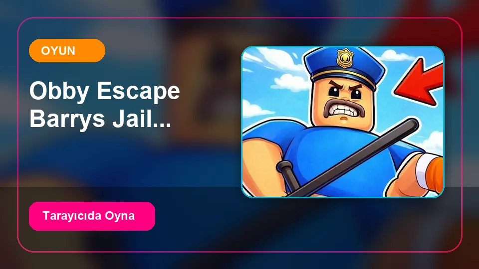 Obby Escape Barry's Jail Parkour oyun önizleme görseli